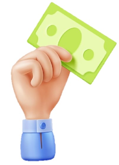 Mano sosteniendo un billete de dólar